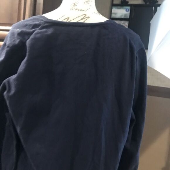 Tommy Hilfiger Blue Sweater Top with White Dots XXL - Picture 5 of 12